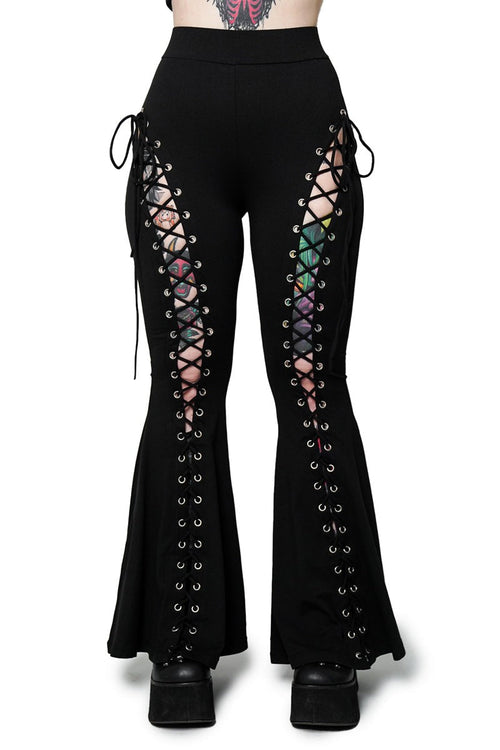 Alice Lace-Up Flare Pants