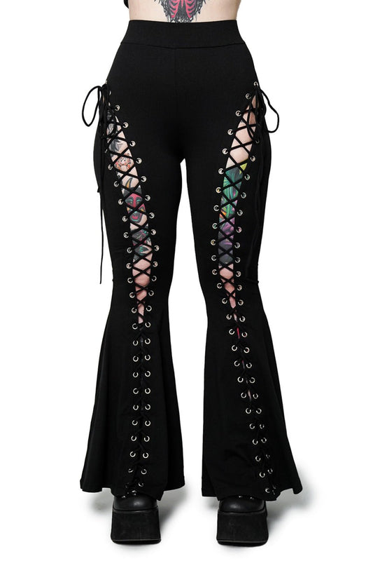 Alice Lace-Up Flare Pants