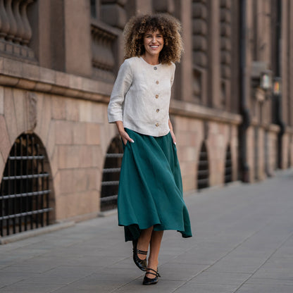 Linen Circle Skirt Evelyn