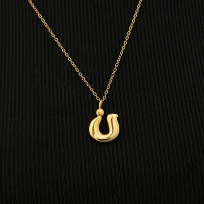 Arabic Bubble Letter Necklace