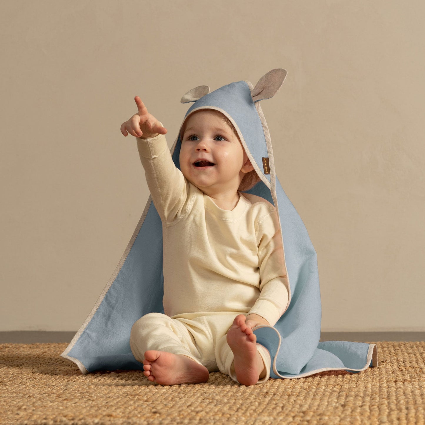 Linen Baby Towel with Ears