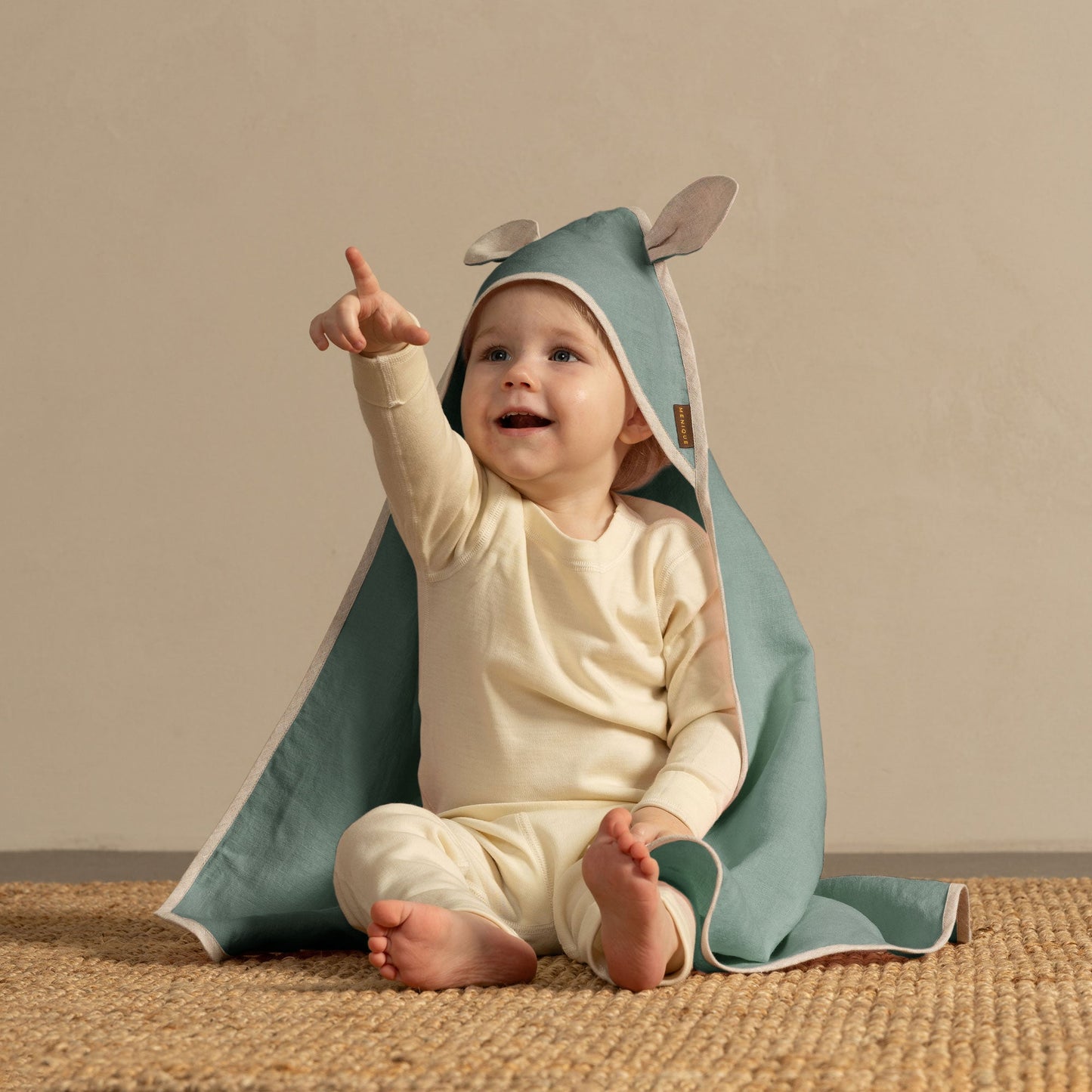 Linen Baby Towel with Ears