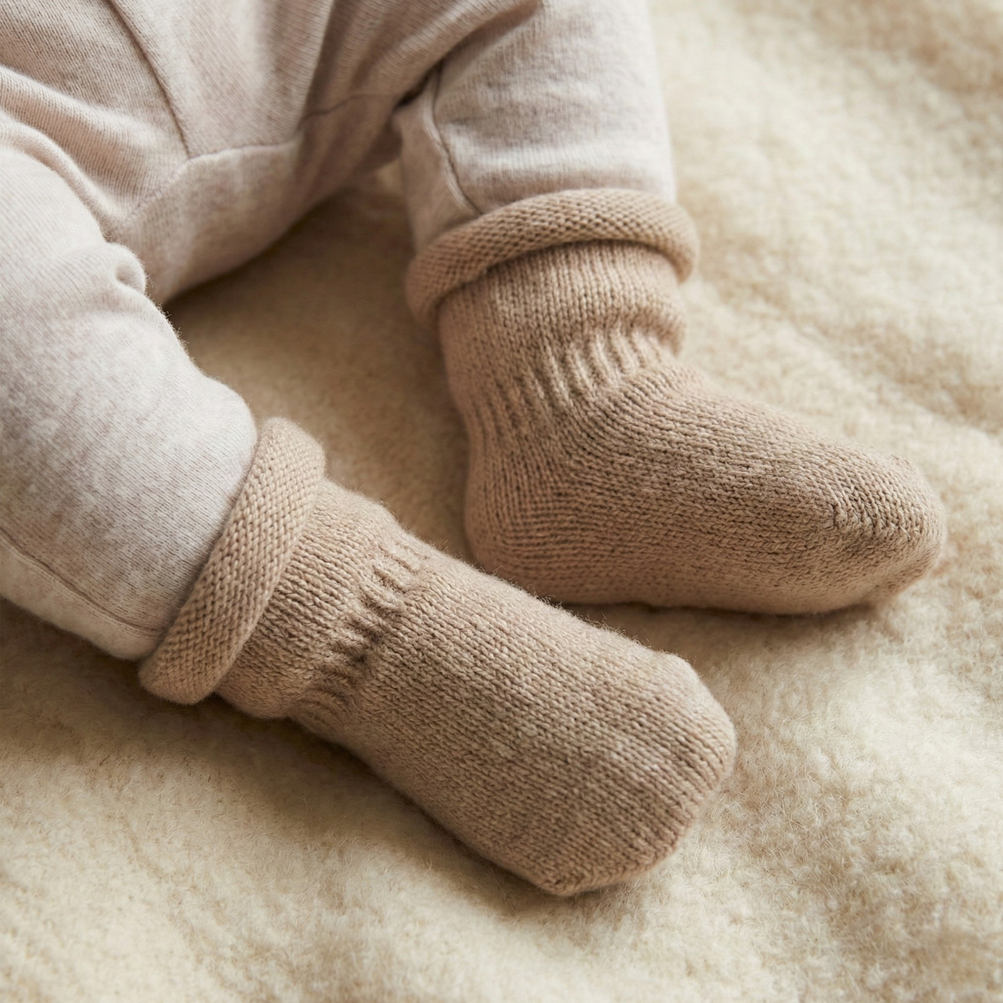 Kids' Knit Baby Socks/Mittens Cashmere Blend
