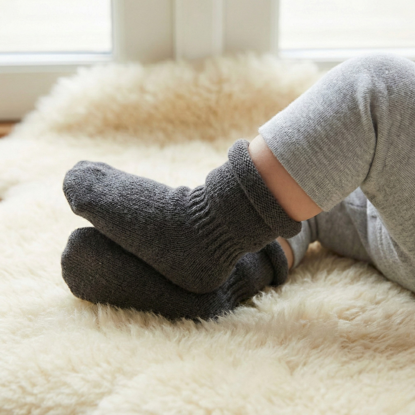 Baby Knit Beanie with Strings & Mittens 2-Piece
