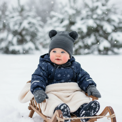 Kids' Knit Baby Beanie Cashmere Blend