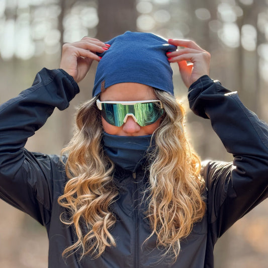 Women's Merino Beanie & Gaiter 2-Piece Denim