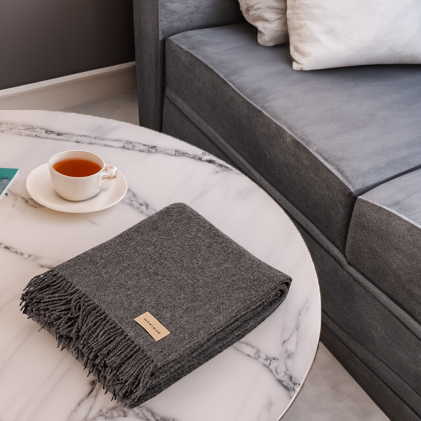 Natural Wool Blanket Throw Milan