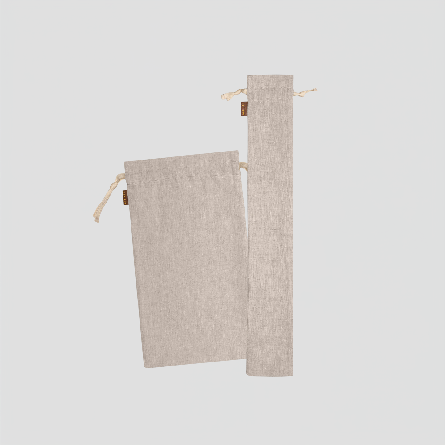 Natural 100% Linen Reusable Bread Bags 2-Pack