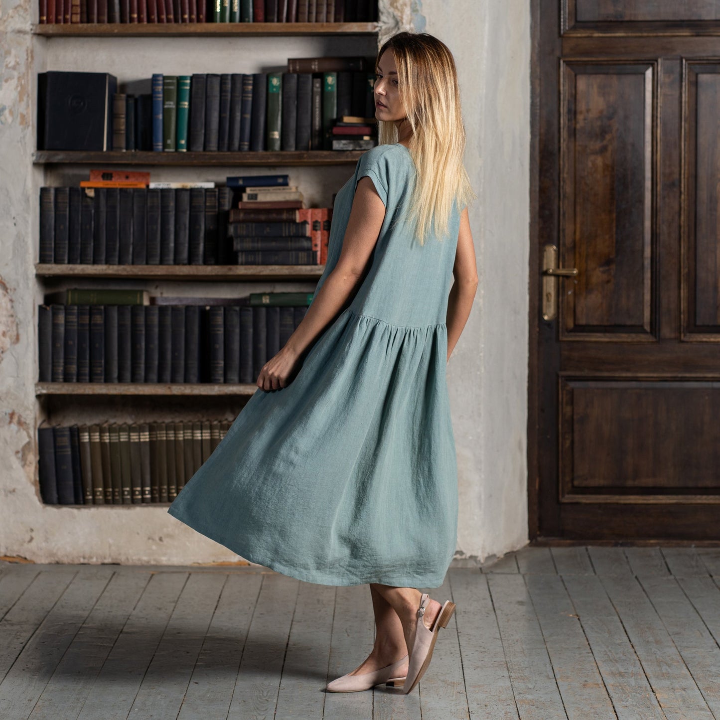 Smock Dress Cecilia Mint Green