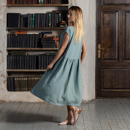Smock Dress Cecilia Mint Green