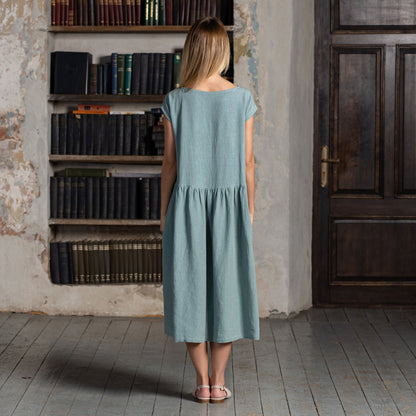 Smock Dress Cecilia Mint Green