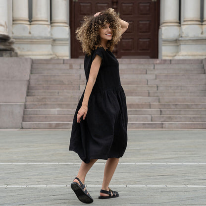 Smock Dress Cecilia Pure Black