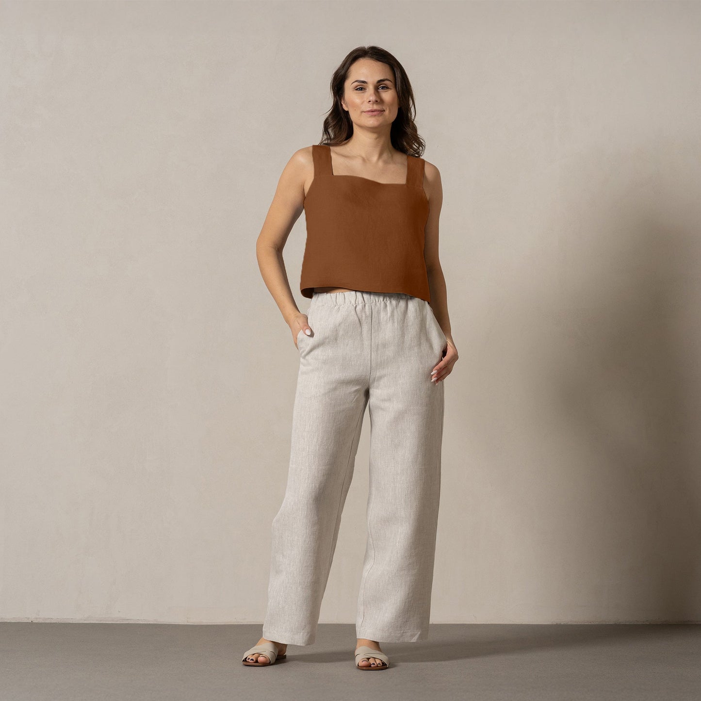 Pinafore Crop Top