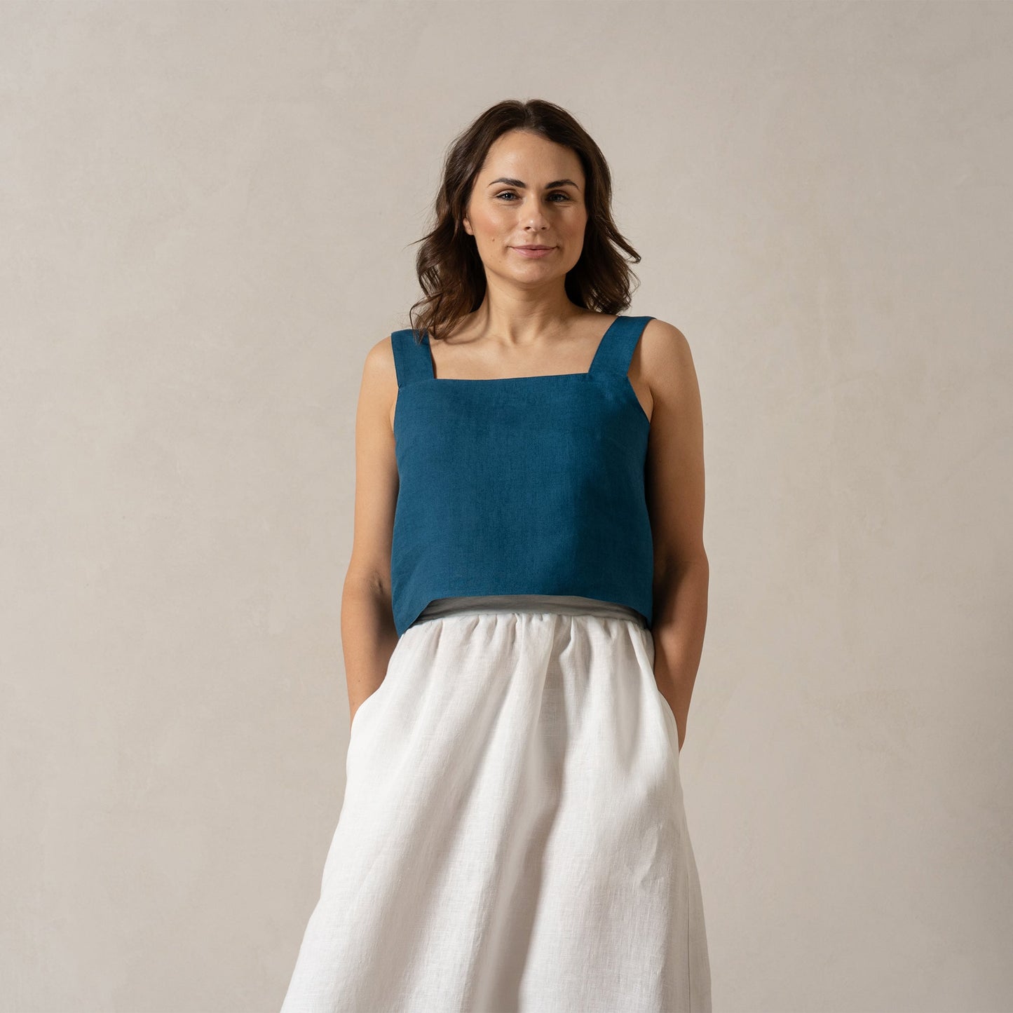 Pinafore Crop Top