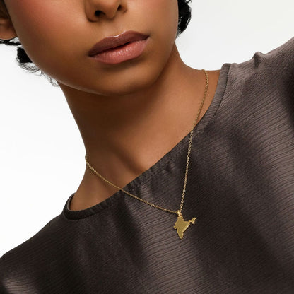 Country Map Necklace | Women