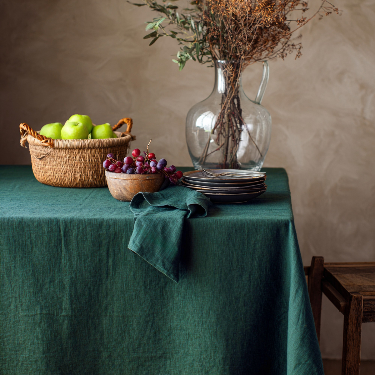 Holiday Linen Tablecloth