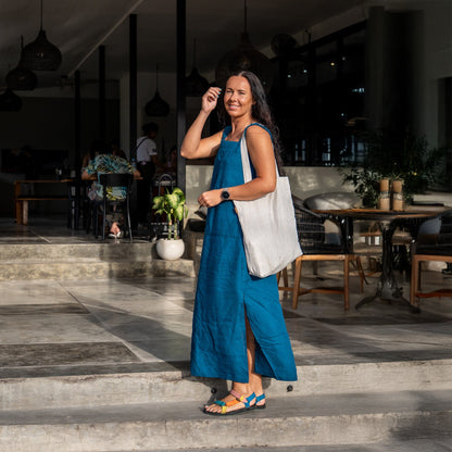 Maxi Linen Summer Dress Fiona