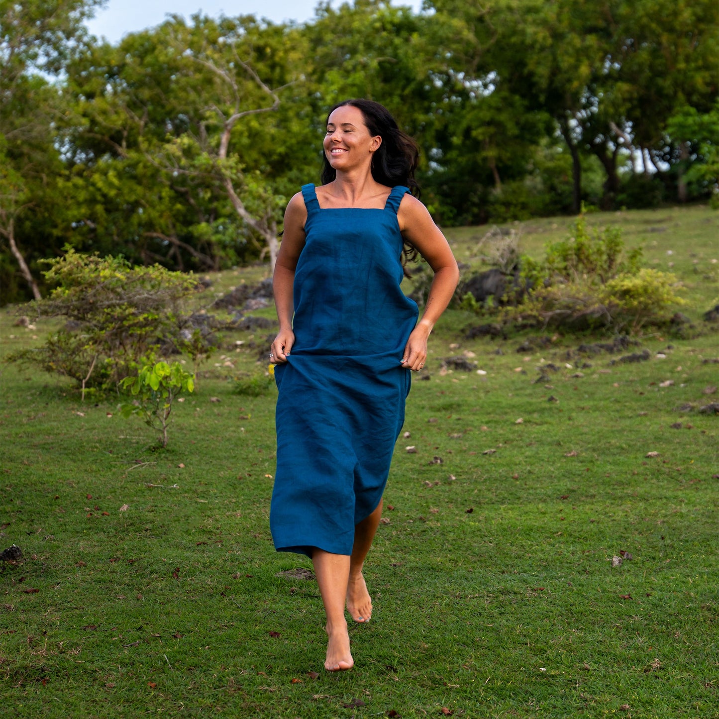 Maxi Linen Summer Dress Fiona