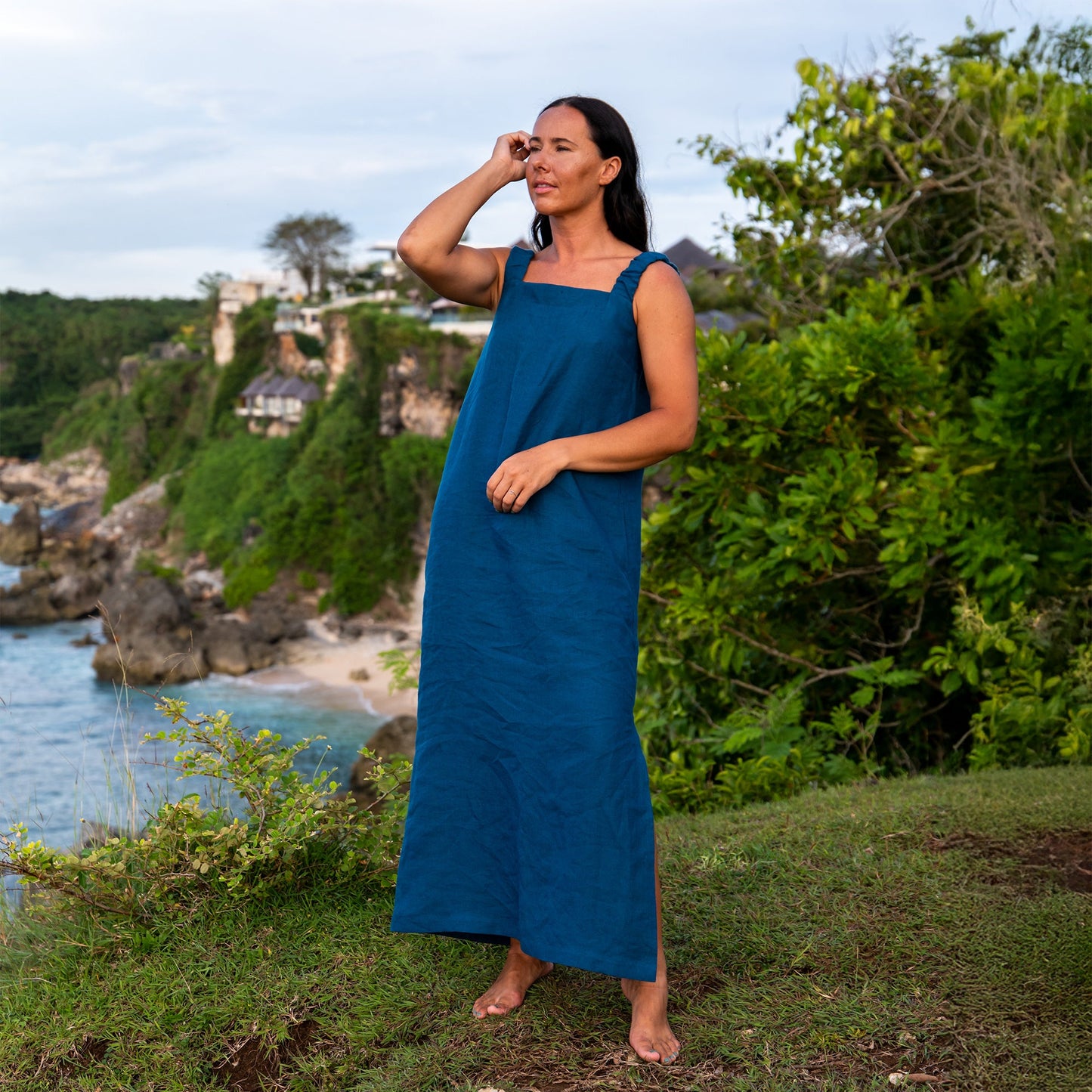 Maxi Linen Summer Dress Fiona