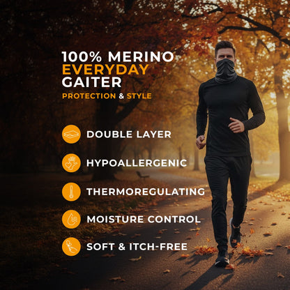 Men's Merino Summer Neck Gaiter Yellow