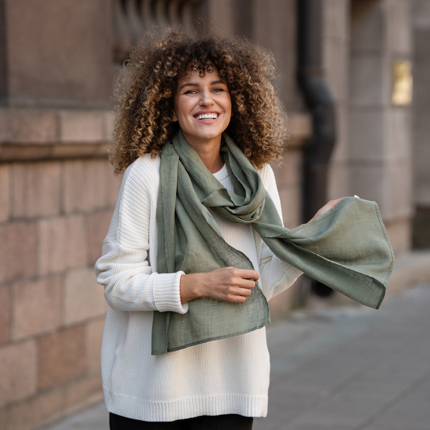 Unisex Premium Linen Scarf