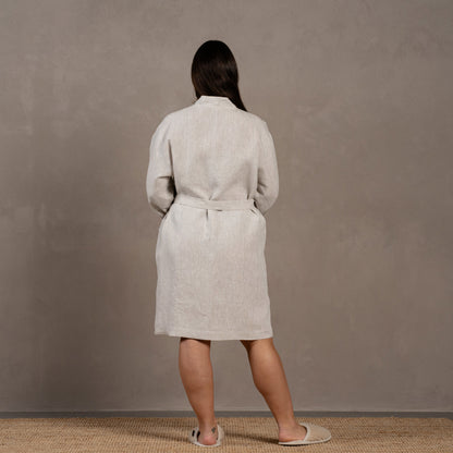 Women's Linen Bath Robe