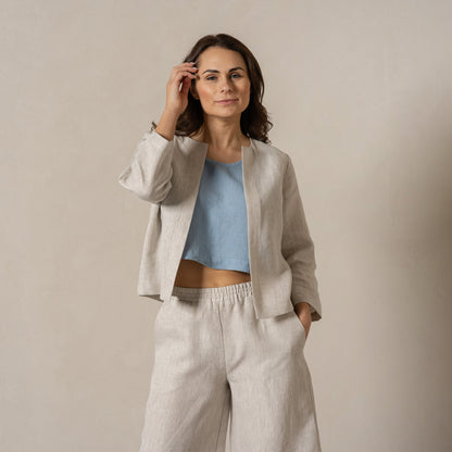 Linen Relaxed Blazer Eden