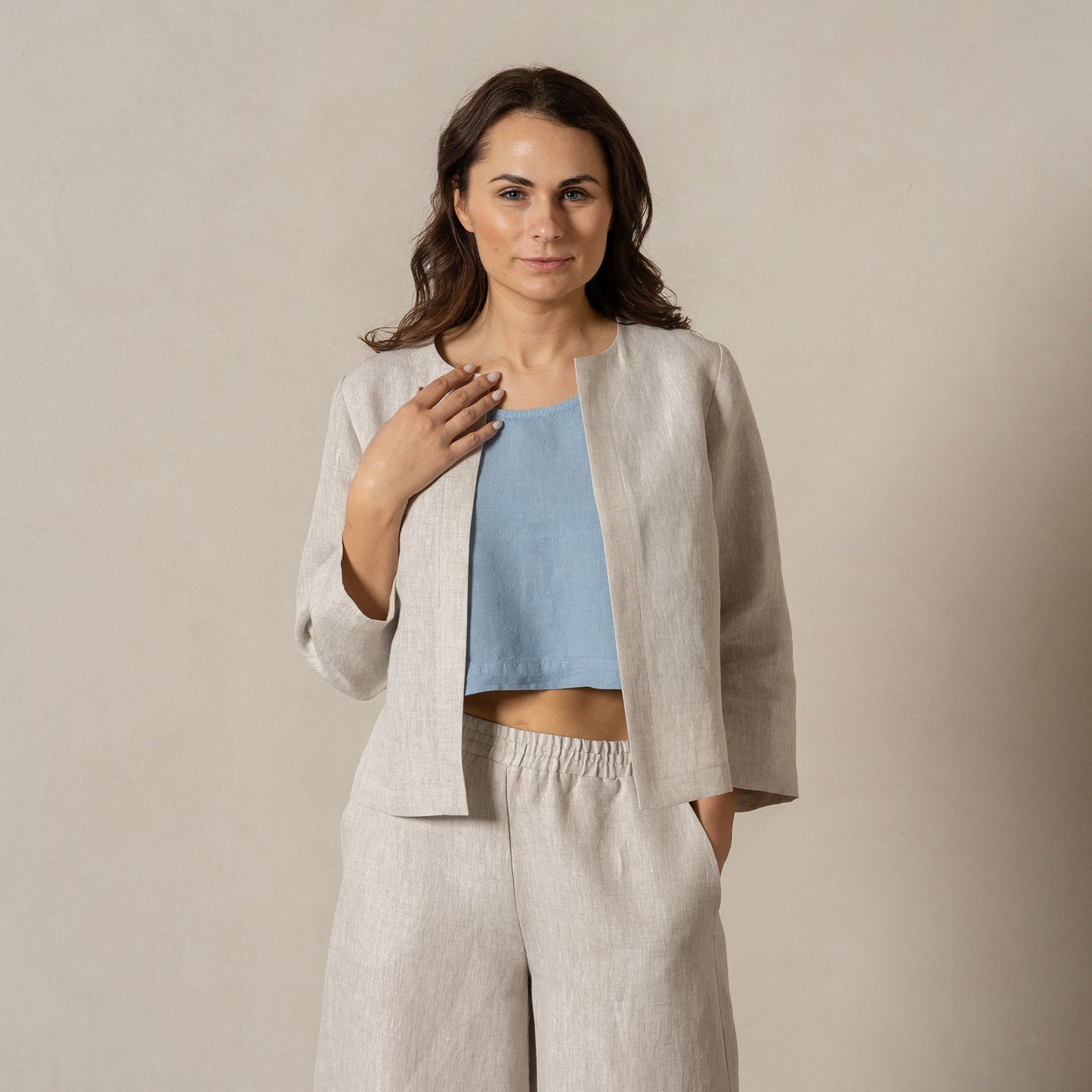 Linen Relaxed Blazer Eden