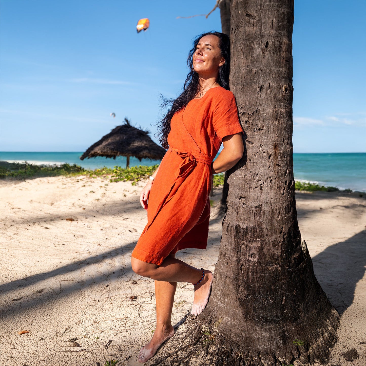 Vacation Summer Wrap Dress Eliana