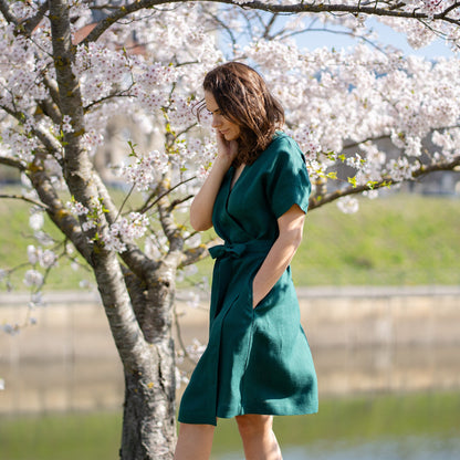 Vacation Summer Wrap Dress Eliana