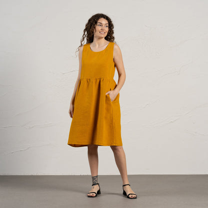 Smock Dress Eliza Spicy Yellow