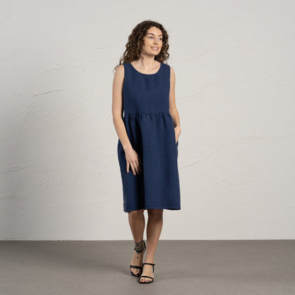 Smock Dress Eliza Storm Blue