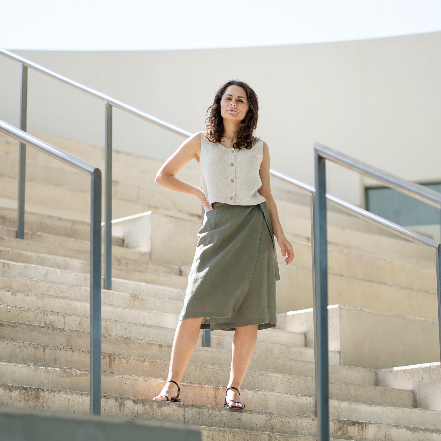 Wrap Pencil Skirt Everly