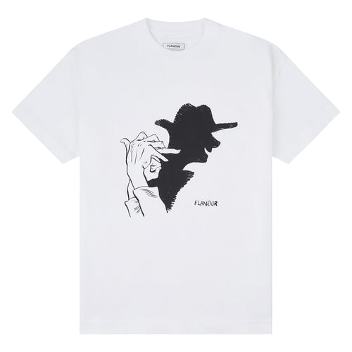 Shadow Play Tee | White