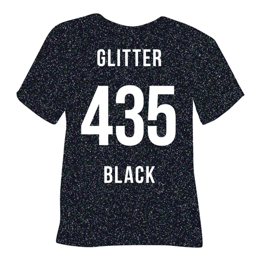 435 Black POLI-FLEX® IMAGE GLITTER HTV