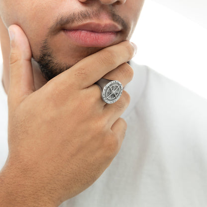 "Find a Way" Compass Ring