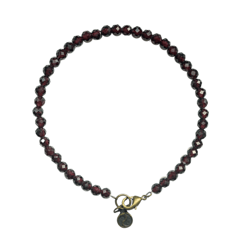 Garnet Micro Bead Bracelet