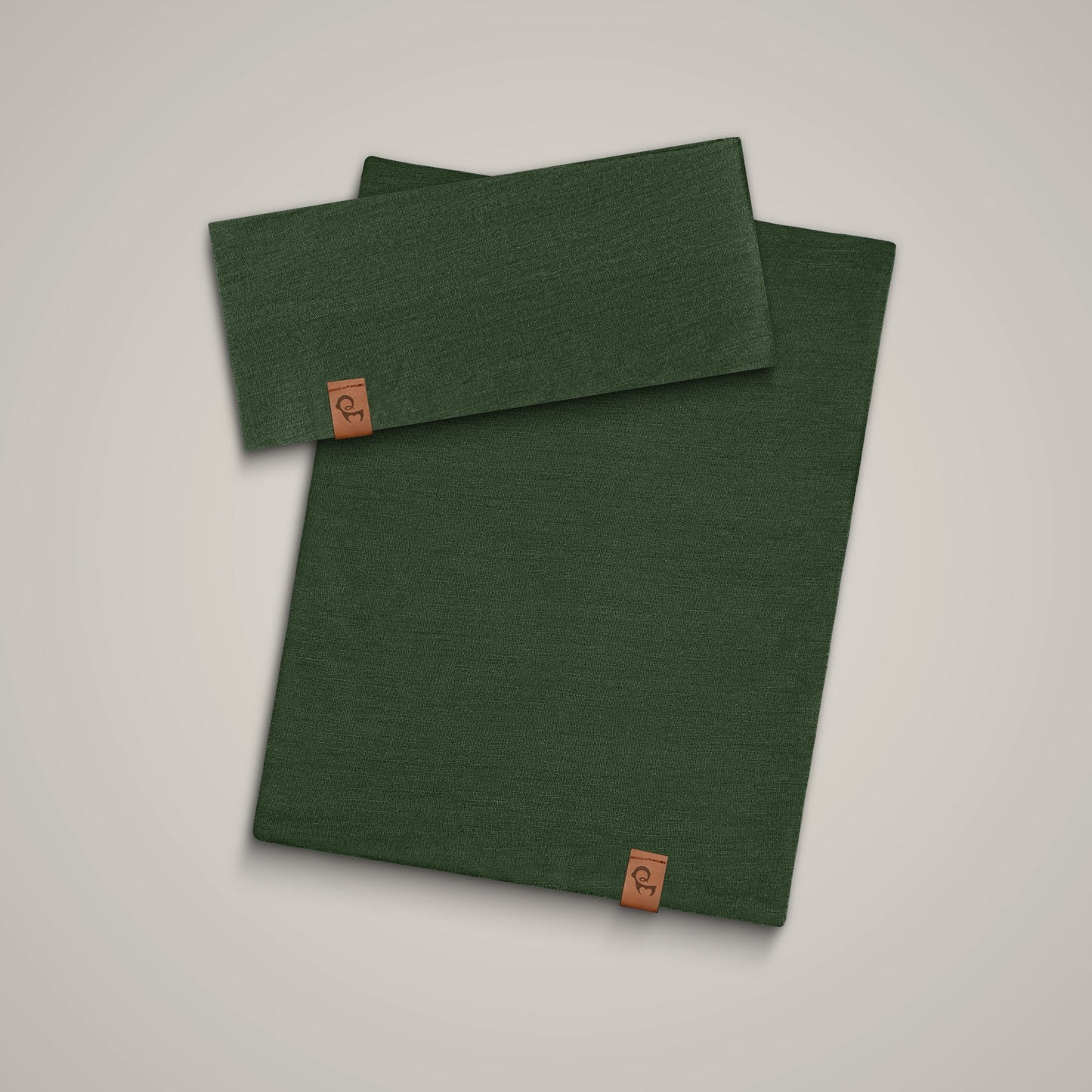Women's Headband & Gaiter 2-Piece Dark Green