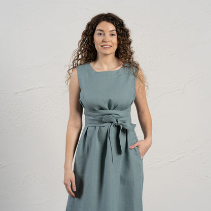 Linen Wrap Dress Hailey