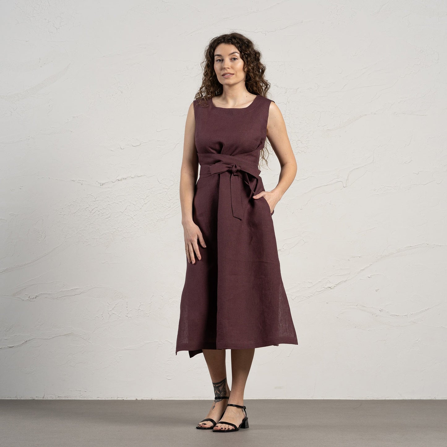 Linen Wrap Dress Hailey