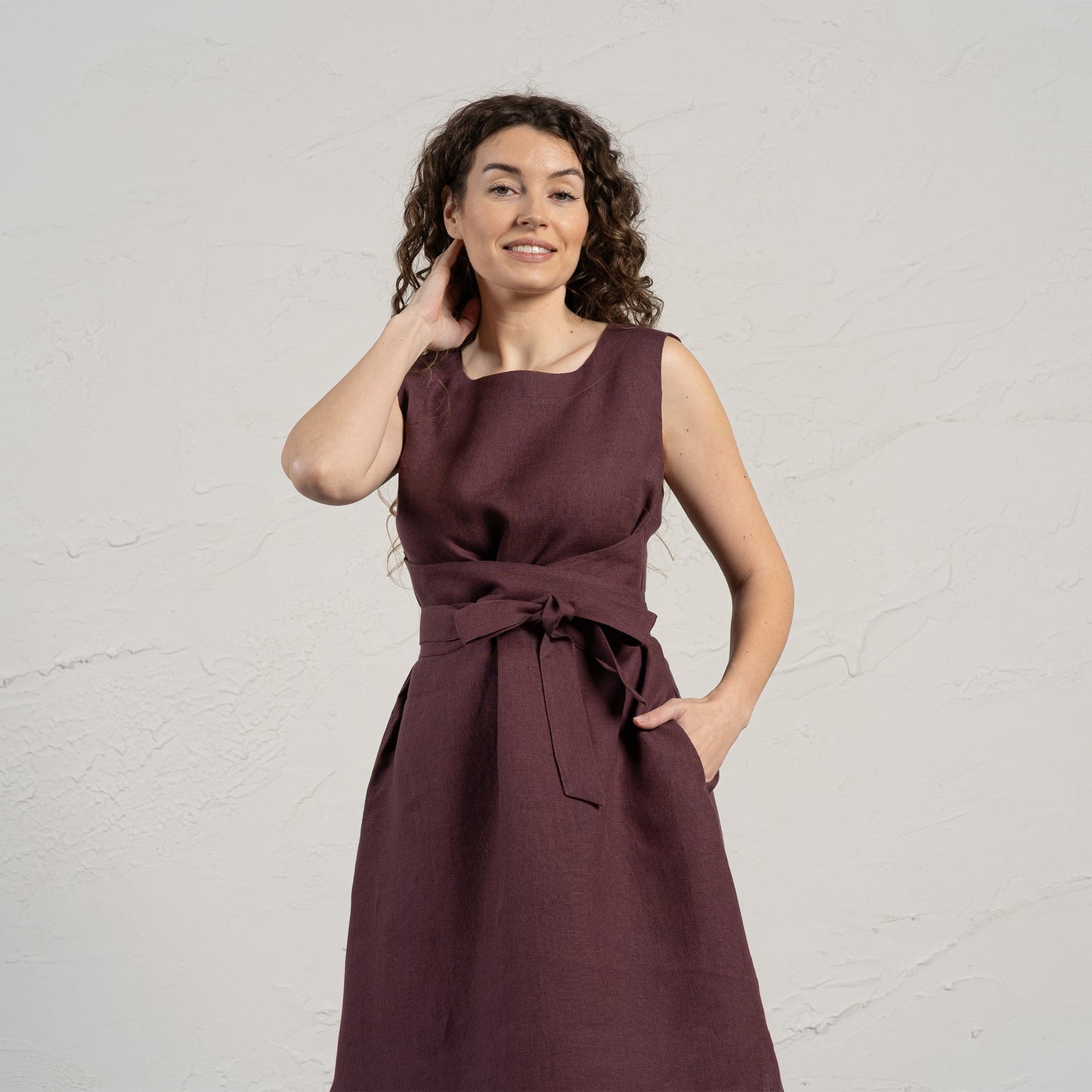Linen Wrap Dress Hailey