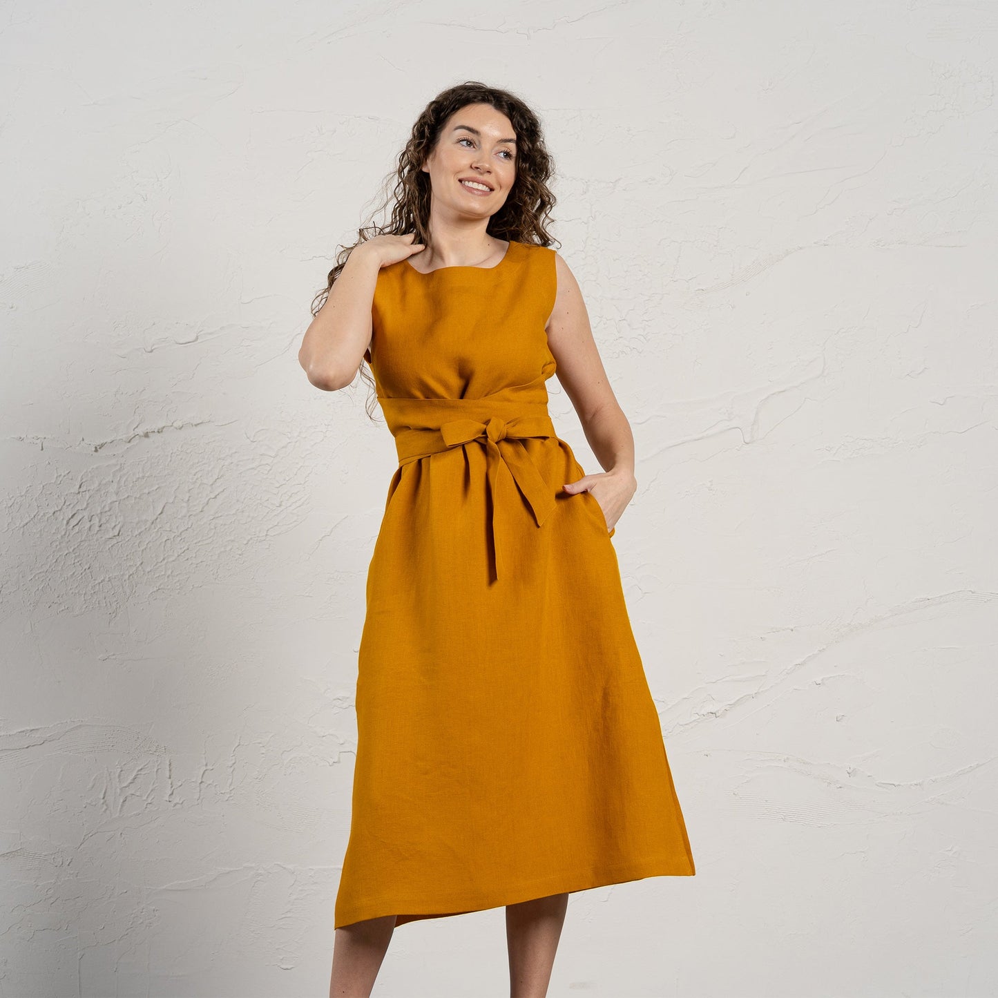 Linen Wrap Dress Hailey