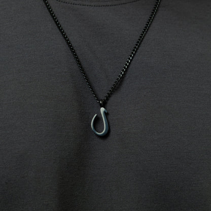 Hanging Arabic Letter Necklace | Men