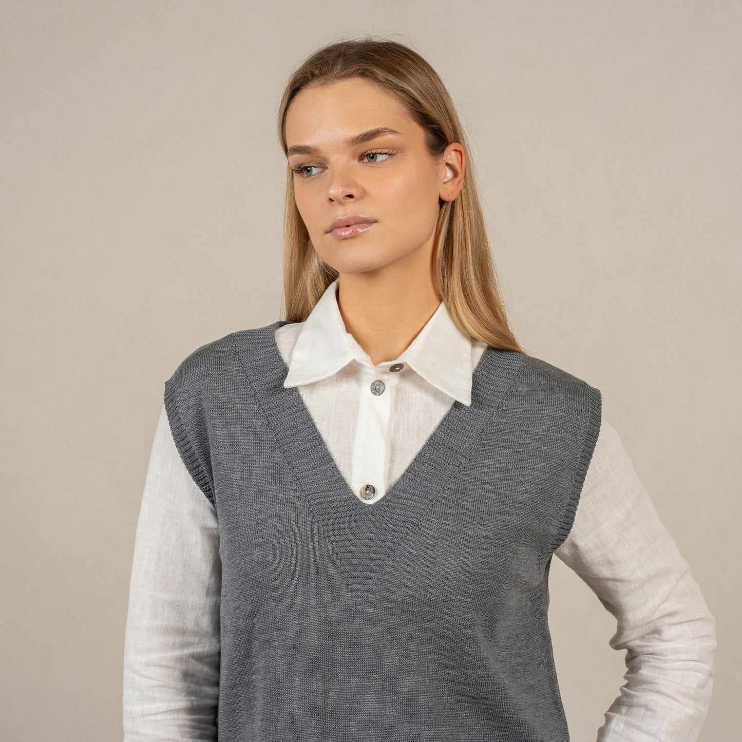Women's Merino Wool Vest Isla