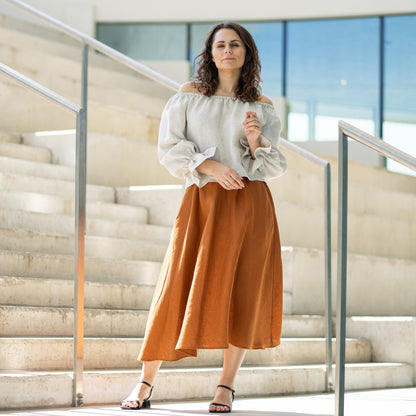 Off Shoulder Blouse with Ruffles Jessica