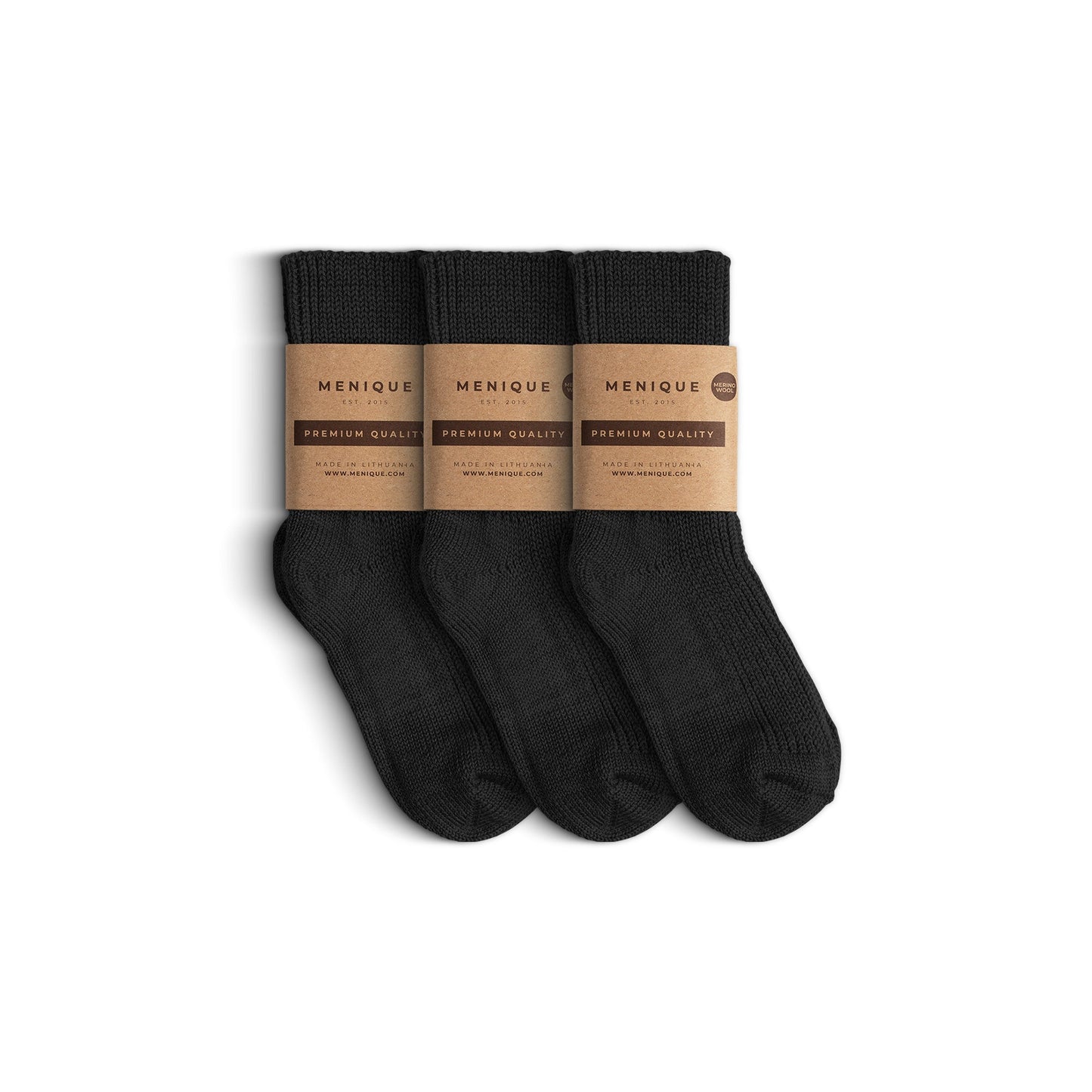 Kids' Merino Rib Thick Socks 3-Pack