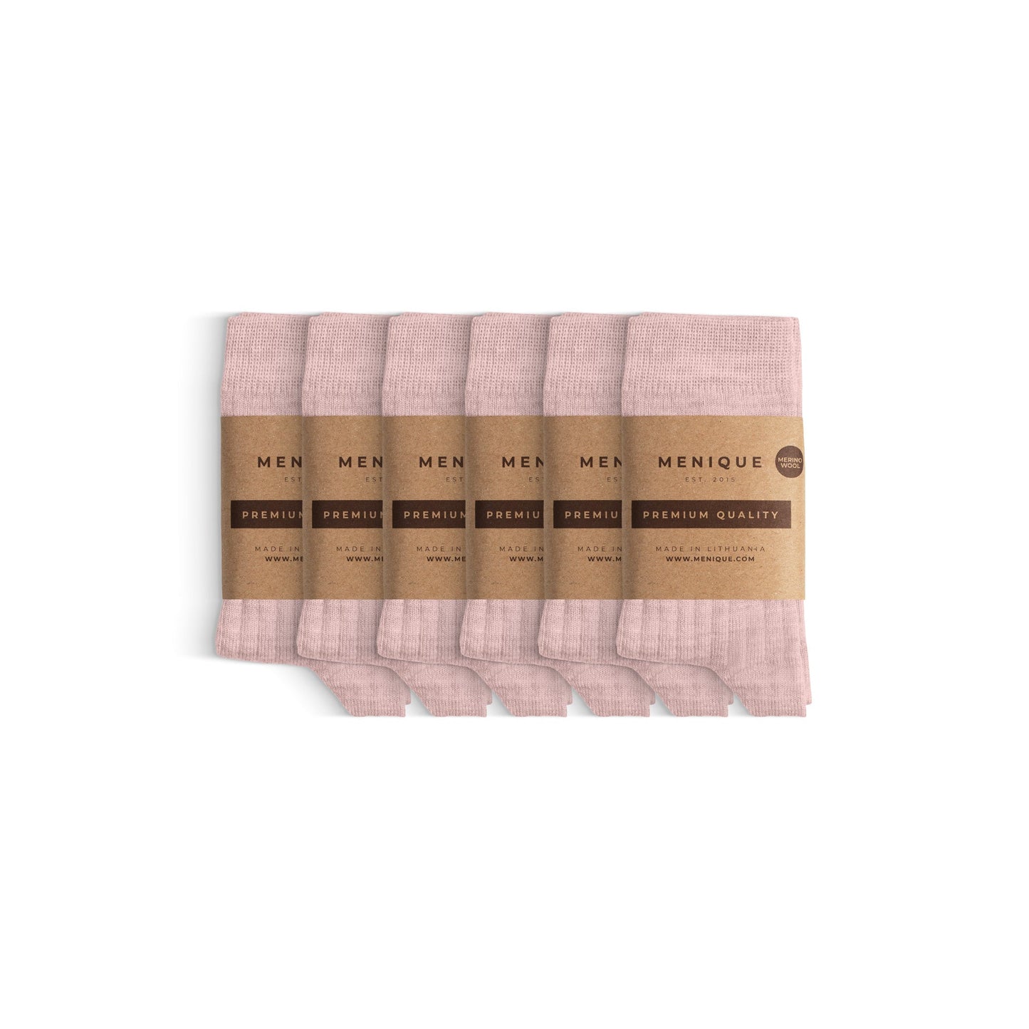 Kids' Merino Rib Crew Socks 6-Pack