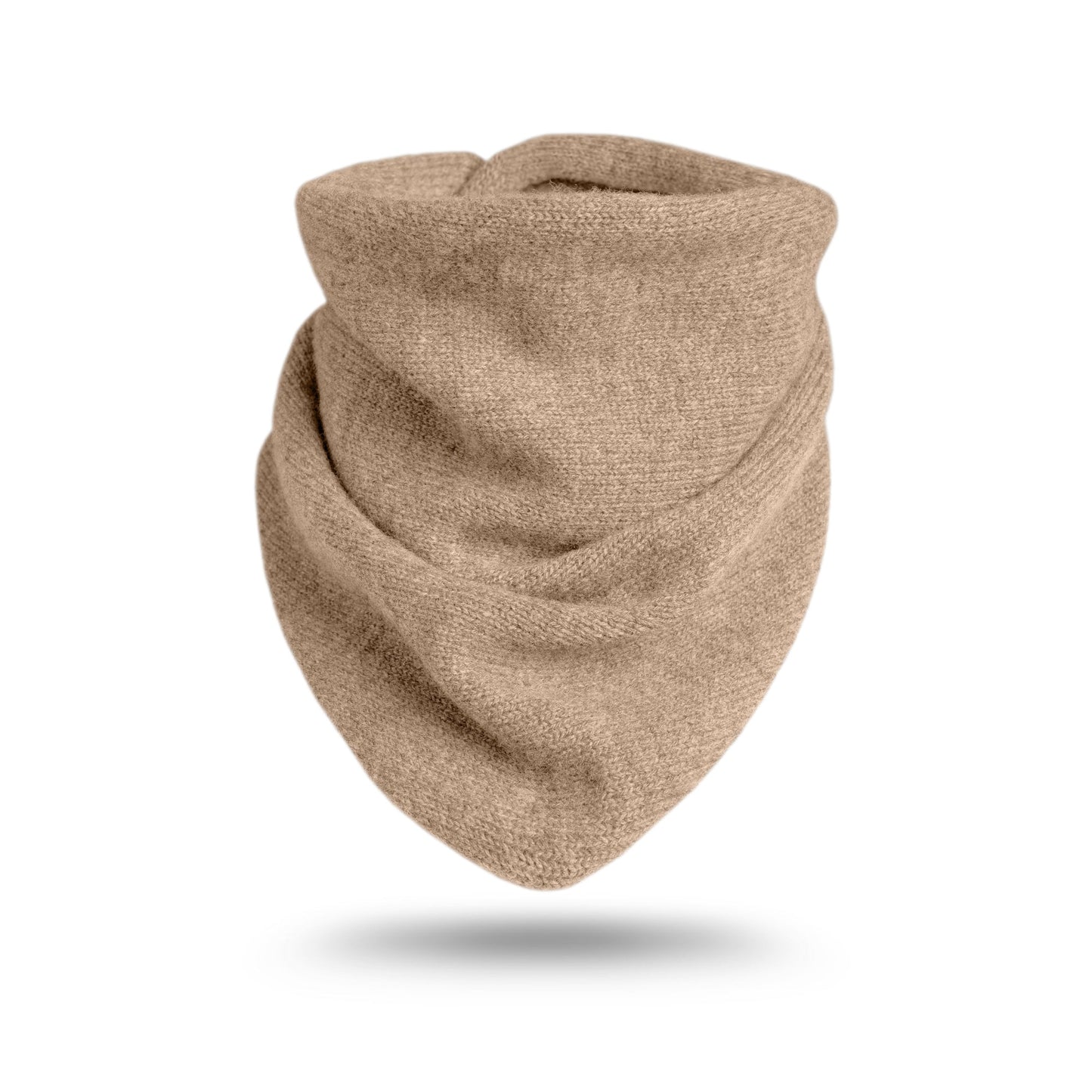 Women's Cashmere Triangle Knit Bandana Scarf