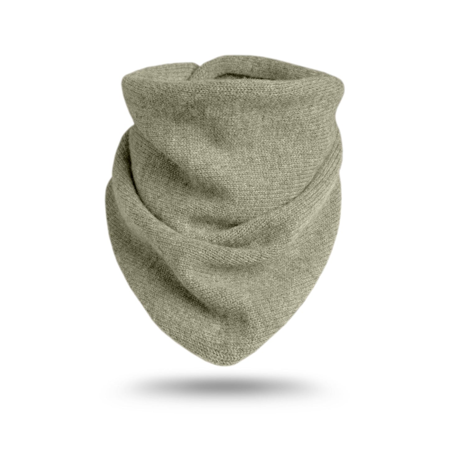 Women's Cashmere Triangle Knit Bandana Scarf