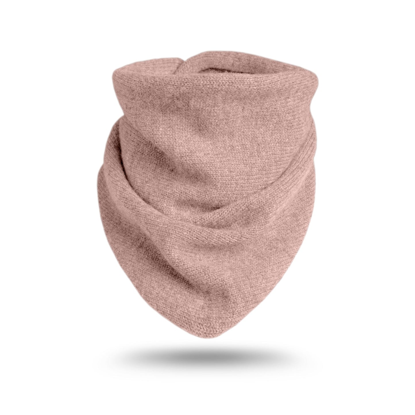 Women's Cashmere Triangle Knit Bandana Scarf